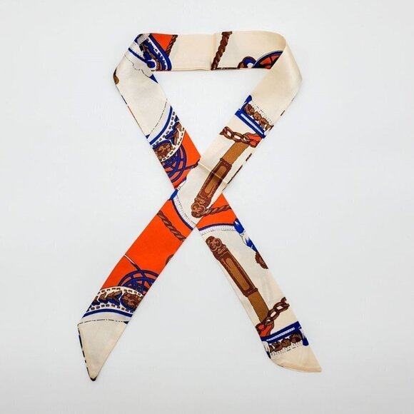 Skinny Scarf | Hand Bag, Neck Scarf (2 pieces) - Color Set #18 / Brand NEW - Picture 4 of 12